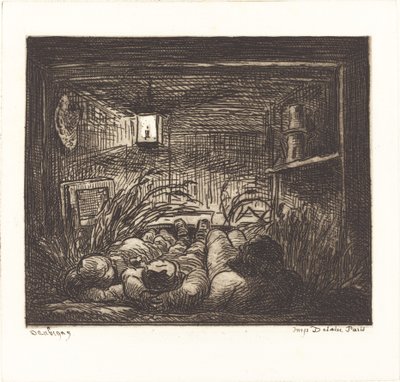 Śpi na pokładzie Bottina autorstwa Charles Francois Daubigny