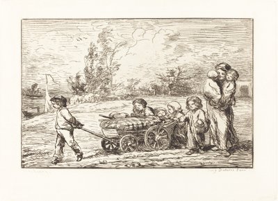 Wejście na pokład Bottina autorstwa Charles Francois Daubigny