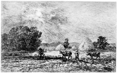 Światło księżyca w Valmondois, 1840-1875 1924 autorstwa Charles Francois Daubigny