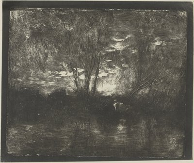 Krowy w wodopoju autorstwa Charles Francois Daubigny