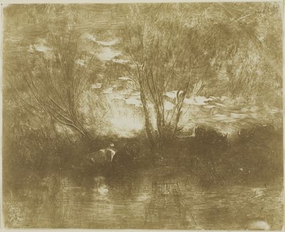Krowy w wodopoju autorstwa Charles Francois Daubigny