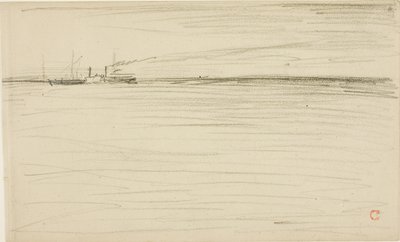 Przekraczanie kanału autorstwa Charles Francois Daubigny