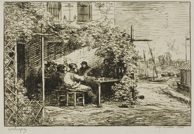 Wyjazd Śniadanie w Asnières autorstwa Charles Francois Daubigny