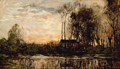 Wieczór w Bas Meudon, 1874 autorstwa Charles Francois Daubigny