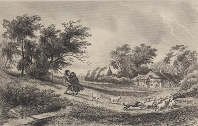 Burza, 1842. autorstwa Charles Francois Daubigny