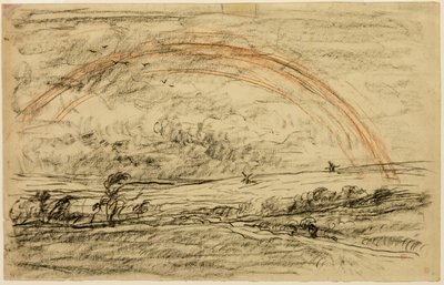 Krajobraz z tęczą autorstwa Charles Francois Daubigny