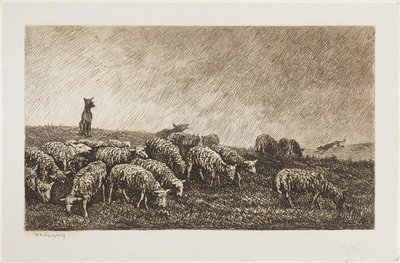 Straż Psa autorstwa Charles Francois Daubigny