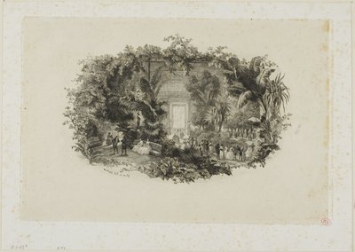 Ogród zimowy autorstwa Charles Francois Daubigny