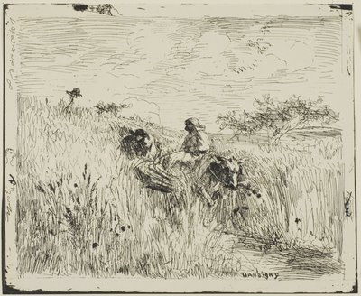 Ścieżka przez pole pszenicy autorstwa Charles Francois Daubigny