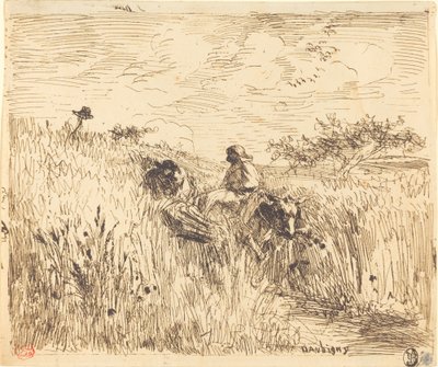 Ścieżka przez pole pszenicy autorstwa Charles Francois Daubigny