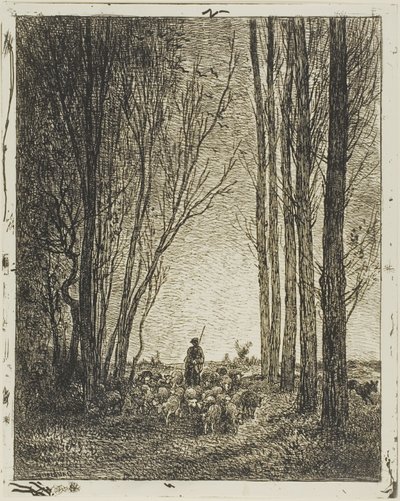 Powrót stada autorstwa Charles Francois Daubigny