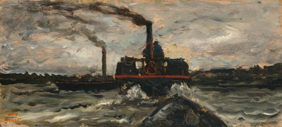 Łódź rzeczna, ok. 1860. autorstwa Charles Francois Daubigny