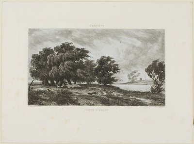 Burzowa pogoda autorstwa Charles Francois Daubigny