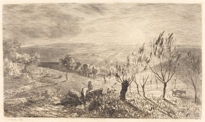wschód słońca autorstwa Charles Francois Daubigny