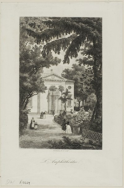 Amfiteatr Jardin des Plantes autorstwa Charles Francois Daubigny