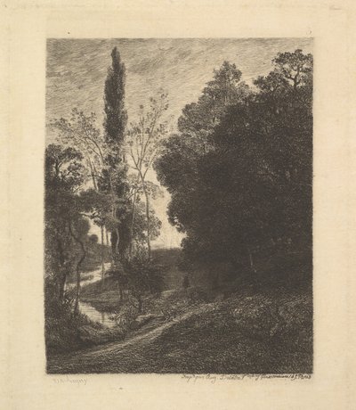 Banki Kuzynów, ca. 1850. autorstwa Charles Francois Daubigny