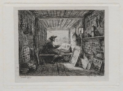 Rejs statkiem: Studio na łodzi autorstwa Charles Francois Daubigny