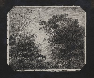 Jeleń autorstwa Charles Francois Daubigny