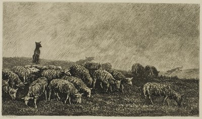 Psi zegarek autorstwa Charles Francois Daubigny