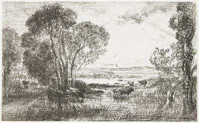 Silnik hydrauliczny, 1862 autorstwa Charles Francois Daubigny