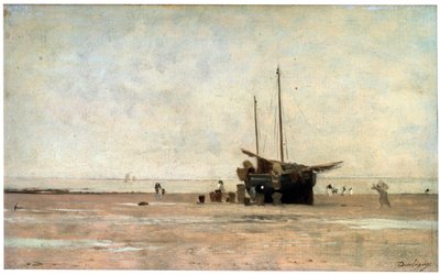 Wybrzeże, koniec lat 60. XIX wieku, początek lat 70. XIX wieku. autorstwa Charles Francois Daubigny