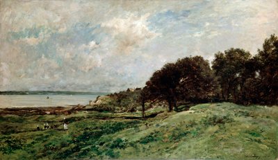 Wybrzeże w pobliżu Villerville, 1875. autorstwa Charles Francois Daubigny