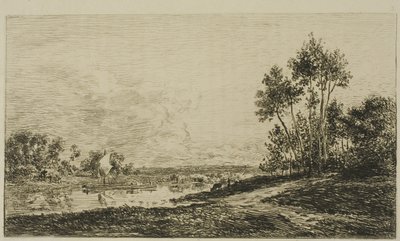 Sekwana w Port Maurin autorstwa Charles Francois Daubigny