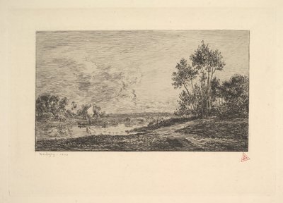 Sekwana w Port-Maurin, 1870. autorstwa Charles Francois Daubigny