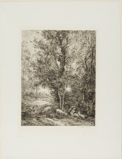 Pasterz i Pasterka autorstwa Charles Francois Daubigny