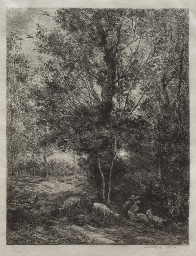 Pasterz i Pasterka autorstwa Charles Francois Daubigny