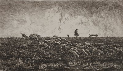Prysznic, ok. godz. 1851. autorstwa Charles Francois Daubigny