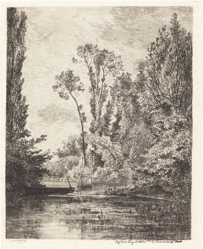 Wyspy Dziewicze w Bezons autorstwa Charles Francois Daubigny