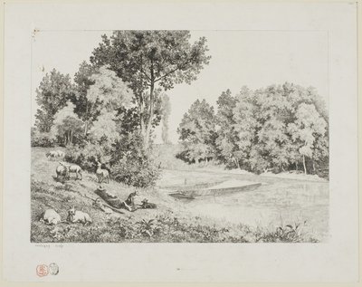 Widok zrobione w Bas-Meudon autorstwa Charles Francois Daubigny