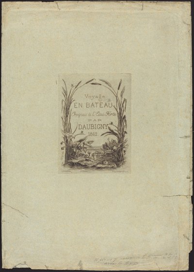 Owijarka do „Wycieczki łodzią” autorstwa Charles Francois Daubigny