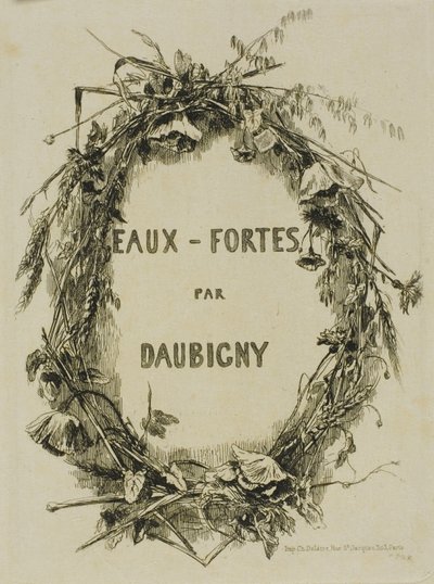 Wieniec z Polnych Kwiatów, Frontyspis autorstwa Charles Francois Daubigny
