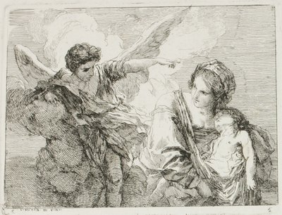 Hagar autorstwa Charles Francois Hutin
