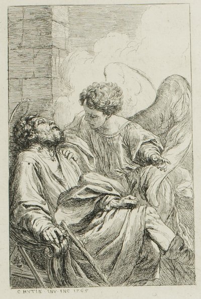 Wizja świętego Józefa w Egipcie autorstwa Charles Francois Hutin
