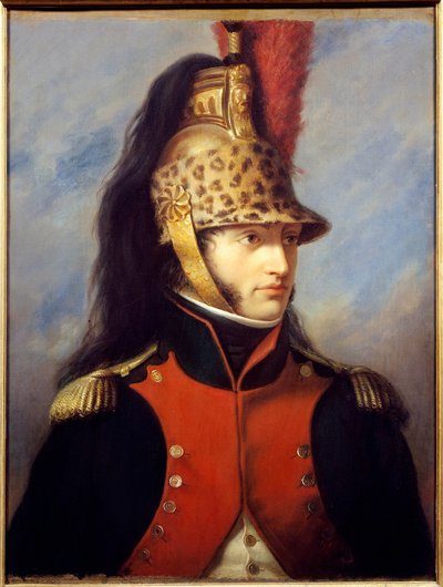 Portret Ludwika Bonaparte (1778-1846) w mundurze pułkownika 5. pułku smoków Obraz Charlesa Francois Jalaberta (1819-1901) 1852 Malmaison musee du chateau - Portret Ludwika Bonaparte (1778-1846) w mundurze pułkownika piąty re autorstwa Charles François Jalabert