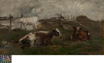 Krowy na łące autorstwa Charles Francois Daubigny