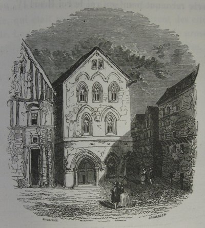 Dom Templariuszy w Louviers. Daubigny  John Quartley. autorstwa Charles Francois Daubigny