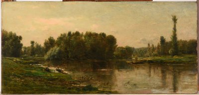 Brzegi rzeki Oise autorstwa Charles Francois Daubigny