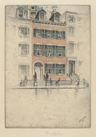 Dom Ericssona, Beach Street, 1908. autorstwa Charles Frederick William Mielatz