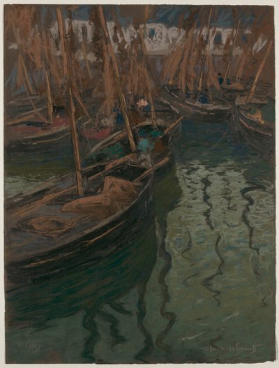 Harmonia dokowa — łodzie rybackie autorstwa Charles Fromuth