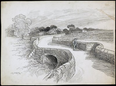 Most Swarkestone, Stanton By Bridge, Derbyshire autorstwa Charles George Harper