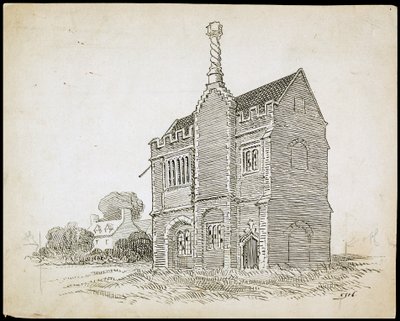 Warden Abbey, Old Warden, Central Bedfordshire autorstwa Charles George Harper