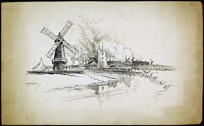 Wiatrak Wellington, Barking, Londyn, 1892-1933 autorstwa Charles George Harper