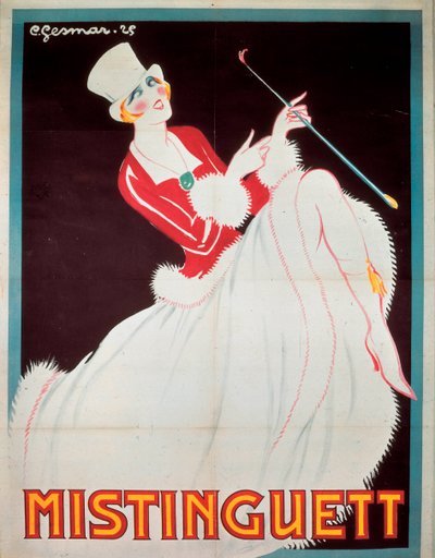 Plakat Mistinguetta autorstwa Charles Gesmar