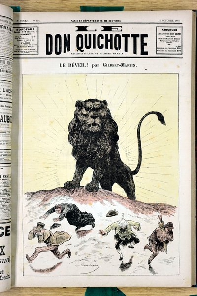 Okładka „”Le Don Kichot””, numer 591, Satyryczny w kolorze autorstwa Charles Gilbert Martin