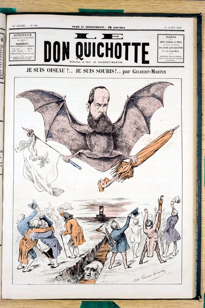 Okładka „Le Don Quixote”, Satirique en Colors autorstwa Charles Gilbert Martin