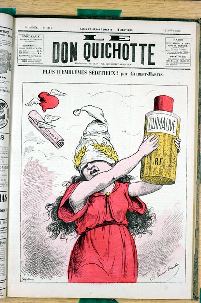 Okładka „Le Don Quixote”, numer 215, Satirique en Colors autorstwa Charles Gilbert Martin